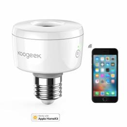 Koogeek Wi-Fi Smart E26 Socket med HomeKit, Alexa og Google Home (SK1)