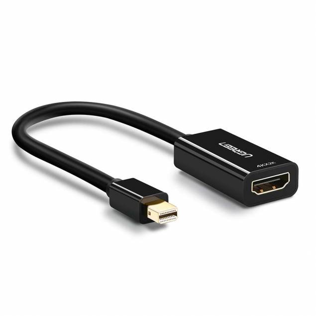 Mini displayport til HDMI adapter 4k premium Ugreen sort Mini displayport til HDMI adapter 4k premium Ugreen sort