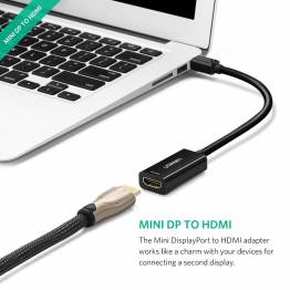 Mini displayport til HDMI adapter 4k premium Ugreen sort