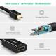 Mini displayport til HDMI adapter 4k premium Ugreen sort