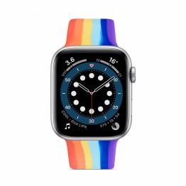  Apple Watch rem i silikone 42/44mm - Rainbow