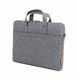 POFOKO 13" MacBook taske med skulderrem og ekstra opladertaske - grå