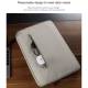 Macbook 13" sleeve i jacquard stof med beskyttende plys foring - sort