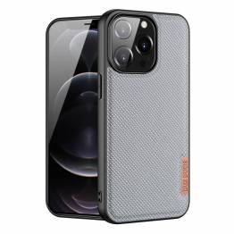 DUX DUCIS Fino iPhone 13 Pro 6,1" cover med vævet overflade - grå