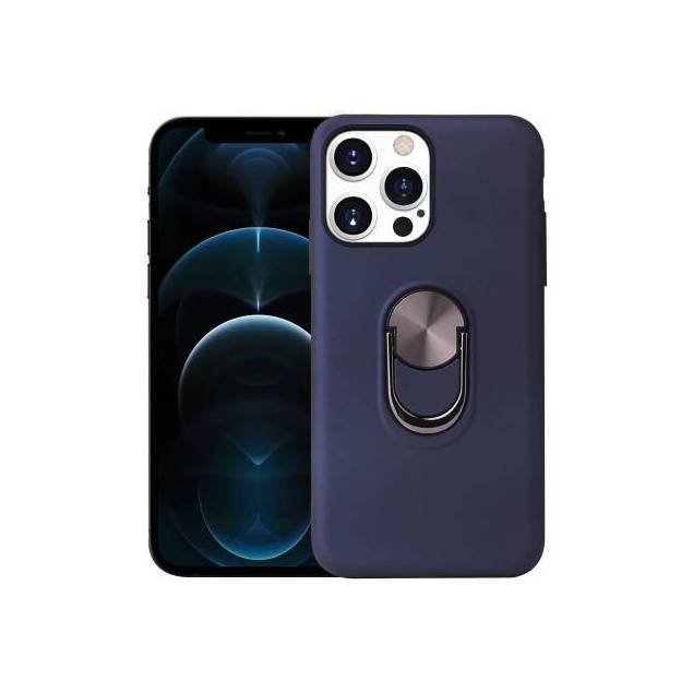Smart iPhone 13 cover 6,1" med 360° stand og magnet - Blå