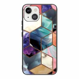 iPhone 13 cover 6,1" med marmor mønster - Multifarvet