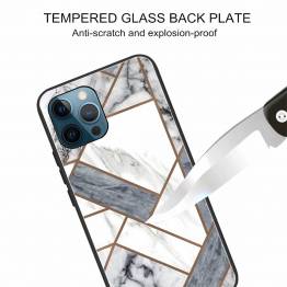  iPhone 13 Pro cover 6,1" med marmor mønster - Hvid/grå