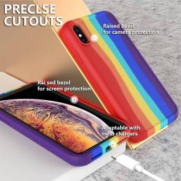  iPhone XR silikone cover 6,1" - Rainbow