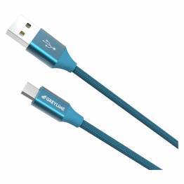  GreyLime Braided USB-A til Micro USB Kabel Blå 1 m