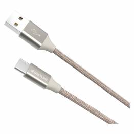  GreyLime Braided USB-A til USB-C Kabel Beige 2 m
