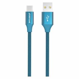 GreyLime Braided USB-A til USB-C Kabel Blå 2 m