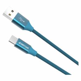  GreyLime Braided USB-A til USB-C Kabel Blå 2 m
