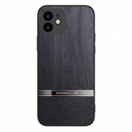 Shang Rui iPhone 11 cover med træmønster - sort