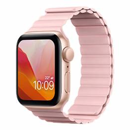 Magnetisk Apple Watch rem i silikone 42/44/45mm - Pink
