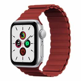 Magnetisk Apple Watch rem i silikone 38/40/41mm - Rød