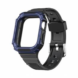 Rem og cover i ét til Apple Watch 44/45mm - Sort/Blå