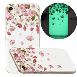 Kina OEM iPhone 7/8/SE 20/22 selvlysende cover - KirsebÃ¦rblomster