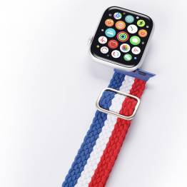  DUX DUCIS Apple Watch justerbar rem 42/44/45 mm - Rød, hvid og blå