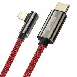  Legendary hårdført gamer USB-C til Lightning kabel m vinkel - 1m - Rød
