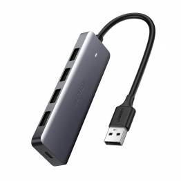 Ugreen USB 3.0 til 4-port USB Hub med MicroUSB til ekstra strøm