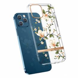 iPhone 12 Pro Max cover med blomster - Magnolie