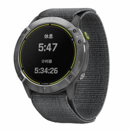 OEM Nylon rem til Garmin Fenix 5/6, Forerunner, Approach m.fl - GrÃ¥