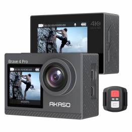  AKASO Brave 4 Pro dobbeltskærm 4K/30fps 20MP action kamera