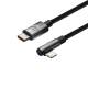 Baseus MVP 2 hårdført USB-C til Lightning kabel m vinkel - 1m - Sort
