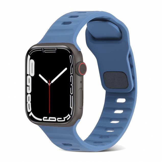 Sports rem i silikone til Apple Watch Ultra samt 42/44/45mm - Blå