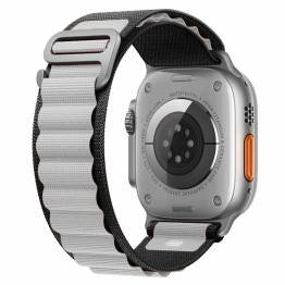 Apple Watch Ultra nylon Loop rem - Sort/Lys grå