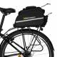 Cykeltaske til bagagebærer med siderum, regncover og bærerem - 35l