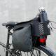 Cykeltaske til bagagebærer med siderum, regncover og bærerem - 9l