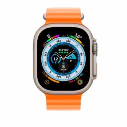  Ocean silikone rem til Apple Watch Ultra samt Watch 44/45mm - Orange