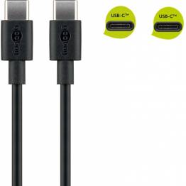  USB-C data- og opladningskabel 60W fra Goobay - 2m - Sort