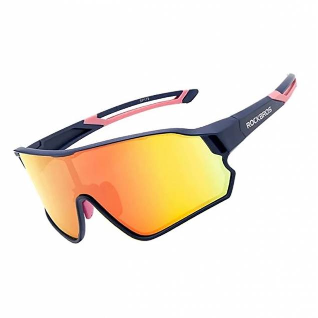RockBros polariseret cykelbrille med etui - Sort/Gul RockBros polariseret cykelbrille med etui - Sort/Gul
