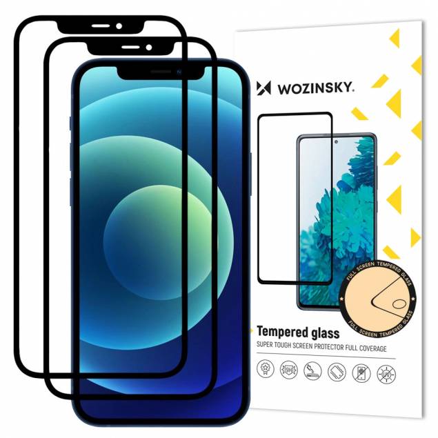 Super Tough panserglas til iPhone 12 / 12 Pro fra Wozinsky - 2-pack