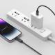 Joyroom vævet USB-C til Lightning kabel med display - 1,2m - Sort