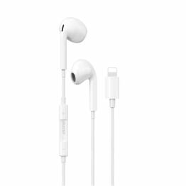 Dudao Hi-Fi Stereo headset med Lightning-stik - 1,2m - Hvid