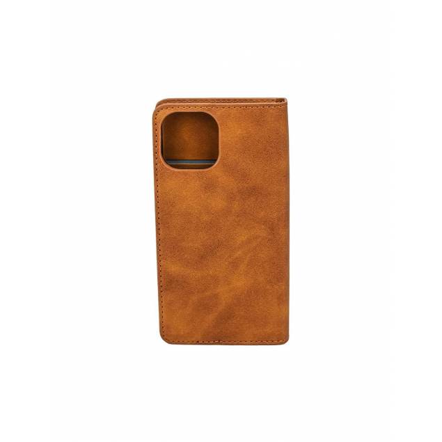 iPhone 12/12 Pro cover med kortholder - Brun