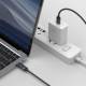 Joyroom vævet USB-C kabel med display - 100W - 1,2m - Sort