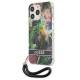 Guess GUHCP13LHFLSB iPhone 13 Pro / 13 blå hardcase med blomsterrem