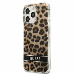  Guess GUHCP13LHSLEOW iPhone 13 Pro / 13 brun hardcase Leopard