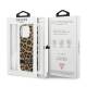 Guess GUHCP13LHSLEOW iPhone 13 Pro / 13 brun hardcase Leopard