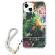 Guess GUHCP13MHFLSB iPhone 13 blå hardcase med blomsterstrop