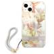 Guess GUHCP13SHFLSU iPhone 13 mini lilla/lilla hardcase med blomsterrem