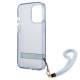 Guess iPhone 13 Pro / 13 blå hardcase Translucent Stap