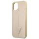 Guess iPhone 13 mini beige hardcase SaffianoTriangle Logo