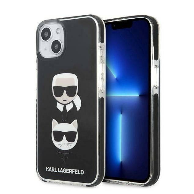 Karl Lagerfeld iPhone 13 hardcase sort Karl&Choupette Head