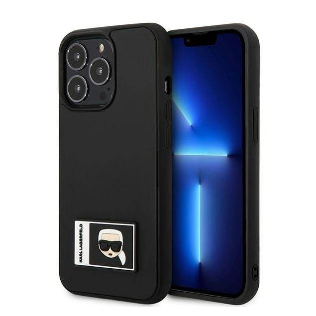 Karl Lagerfeld iPhone 13 Pro Max sort hardcase Ikonik Patch