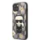 Karl Lagerfeld Flower Ikonik Karl cover til iPhone 13 mini - grå